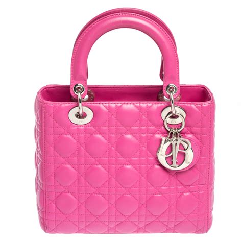 christian dior pink bag.